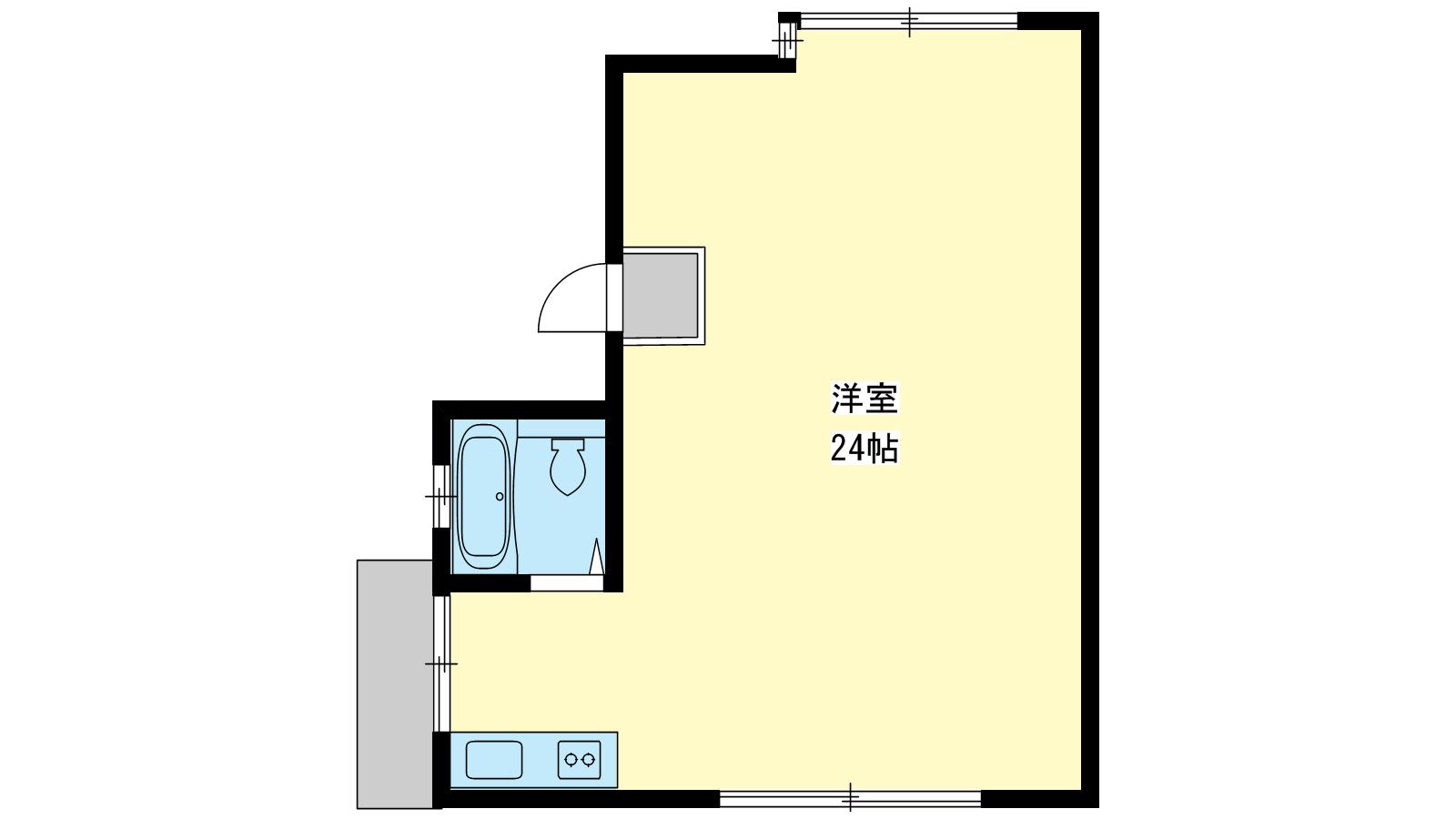 １Rで広々２４帖!!事務所としても使用可能！の投稿ブログの詳細