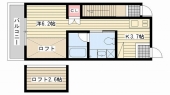芦屋市親王塚町の賃貸物件間取画像