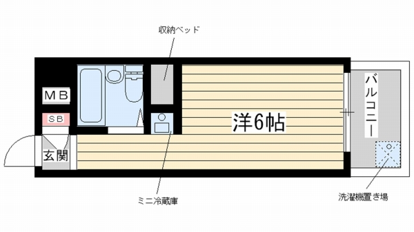 神戸高速線西元町の賃貸物件間取画像