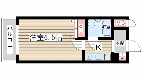 ＪＲ東海道本線（近畿）三ノ宮の賃貸物件間取画像