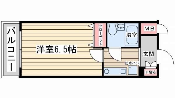 ＪＲ東海道本線（近畿）三ノ宮の賃貸物件間取画像