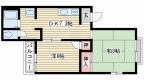 神戸電鉄有馬線北鈴蘭台の賃貸物件間取画像