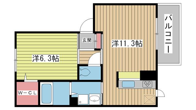 神戸電鉄三田線岡場の賃貸物件外観写真