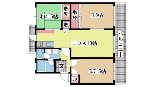神戸電鉄有馬線北鈴蘭台の賃貸物件外観写真