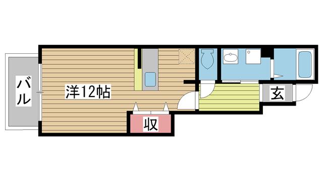 明石市和坂の賃貸物件間取画像