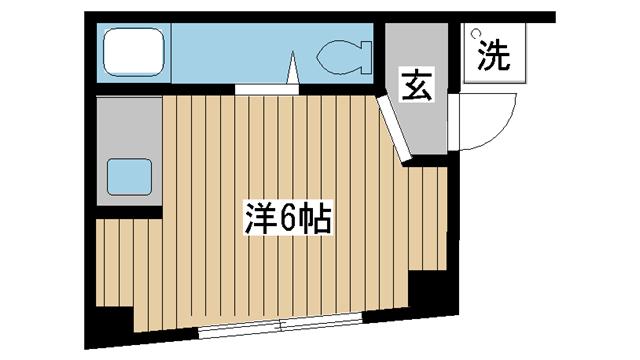 神戸市中央区中島通の賃貸物件間取画像