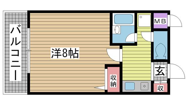 ＪＲ東海道本線（近畿）三ノ宮の賃貸物件間取画像