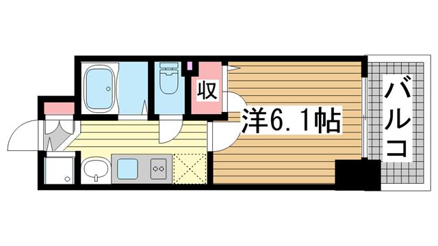 神戸市兵庫区中道通の賃貸物件間取画像