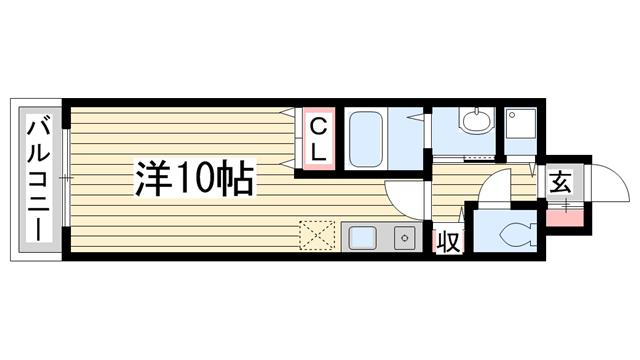 神戸電鉄有馬線谷上の賃貸物件間取画像