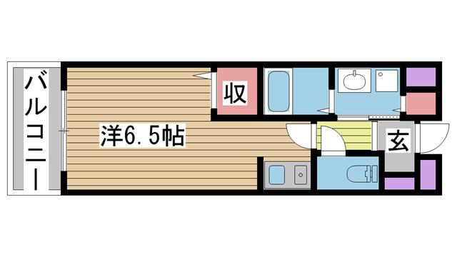 神戸電鉄有馬線神鉄六甲の賃貸物件間取画像