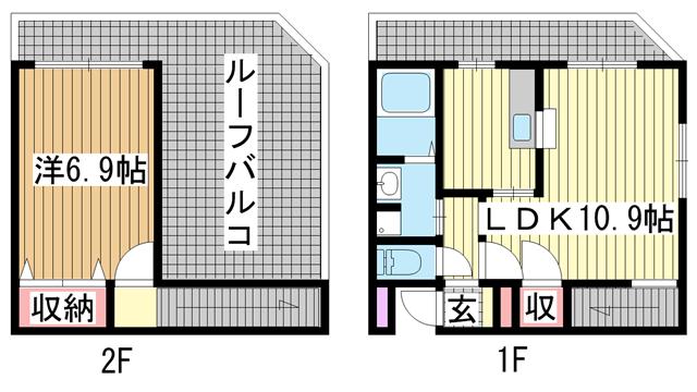 山陽電鉄線人丸前の賃貸物件間取画像