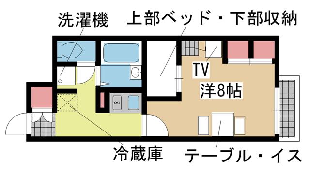 神戸電鉄有馬線山の街の賃貸物件間取画像