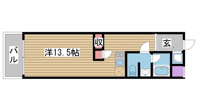 神戸市東灘区深江本町の賃貸物件間取画像