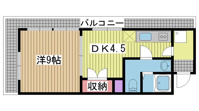 神戸市北区鈴蘭台東町の賃貸物件間取画像
