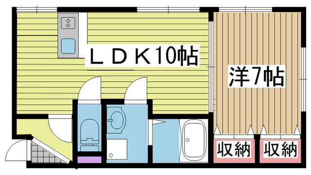 神戸高速線高速長田の賃貸物件間取画像
