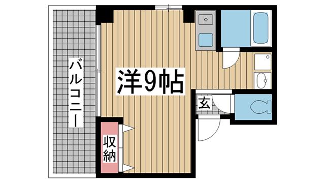 神戸市兵庫区駅南通の賃貸物件間取画像