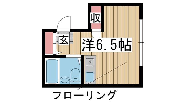 阪急神戸線六甲の賃貸物件間取画像