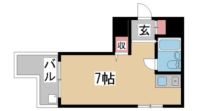 阪急神戸線御影の賃貸物件間取画像