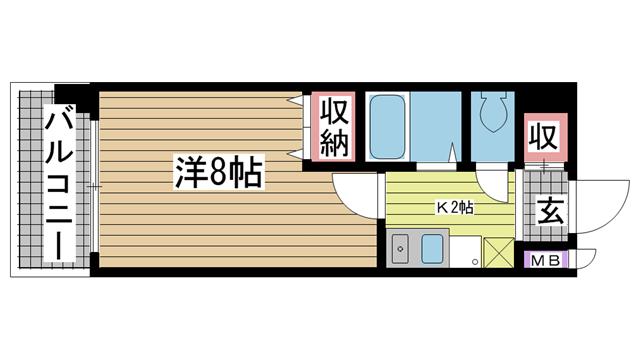 ＪＲ東海道本線（近畿）三ノ宮の賃貸物件間取画像