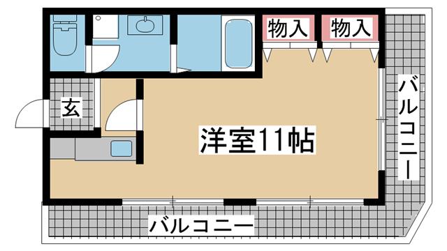 神戸市西区学園西町の賃貸物件間取画像