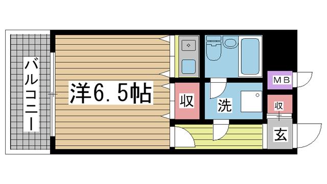 ＪＲ山陽本線鷹取の賃貸物件間取画像