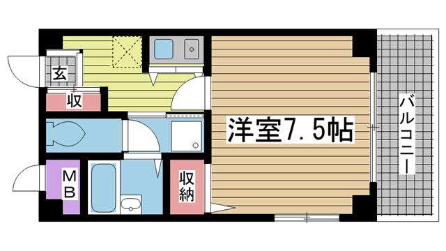 ＪＲ東海道本線（近畿）元町の賃貸物件間取画像
