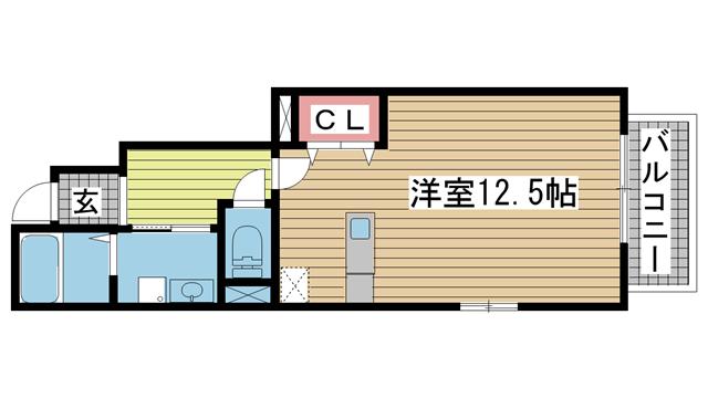 神戸電鉄三田線五社の賃貸物件間取画像