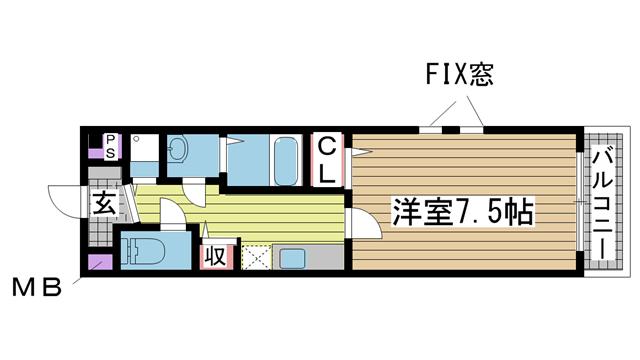神戸電鉄三田線岡場の賃貸物件間取画像