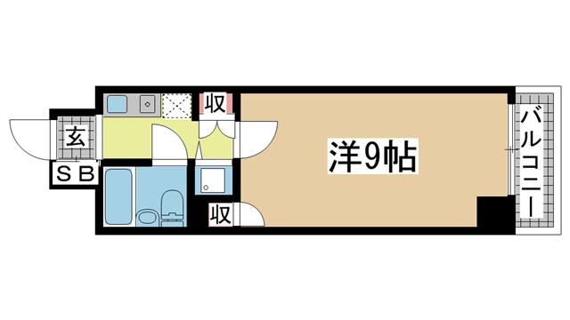 神戸市長田区大橋町の賃貸物件間取画像