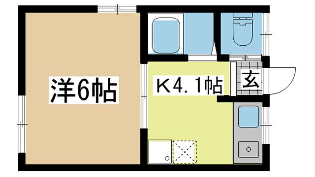神戸電鉄有馬線丸山の賃貸物件間取画像