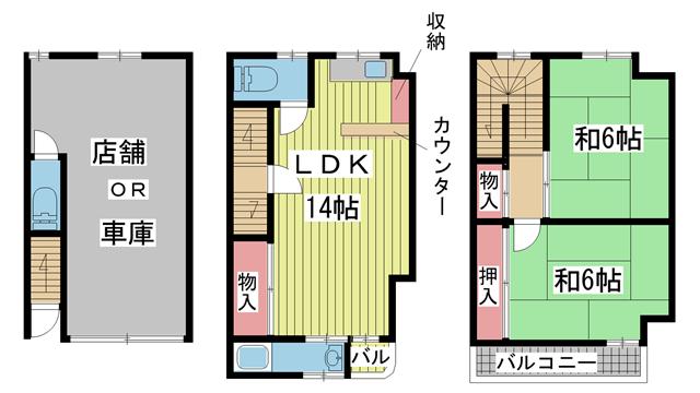 神戸市垂水区高丸の賃貸物件間取画像