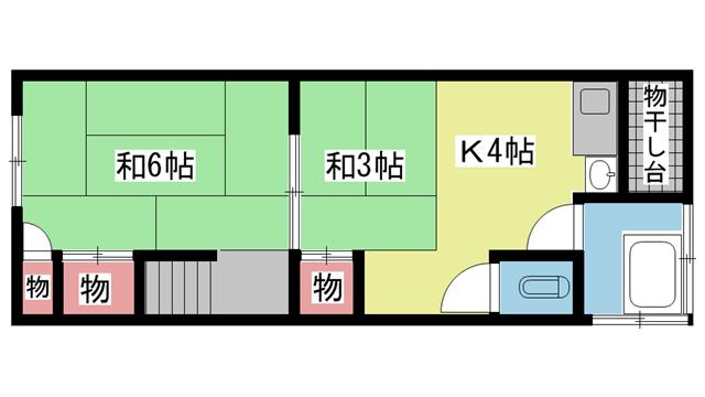 神戸市兵庫区湊川町の賃貸物件間取画像