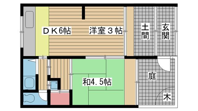 神戸市中央区熊内町の賃貸物件間取画像