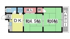 神戸市兵庫区清水町の賃貸物件間取画像