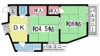 神戸市兵庫区清水町の賃貸物件間取画像