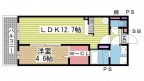神戸市北区八多町柳谷の賃貸物件間取画像