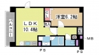 神戸電鉄三田線道場南口の賃貸物件間取画像