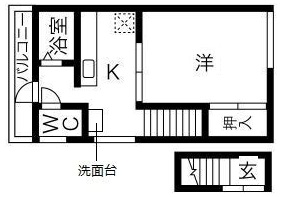 神戸市灘区灘北通（ＪＲ東海道本線（近畿）灘駅）のアパート賃貸物件 間取画像