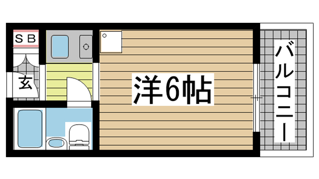 神戸市中央区相生町(JR東海道本線(近畿)神戸駅)のマンション賃貸物件 間取画像
