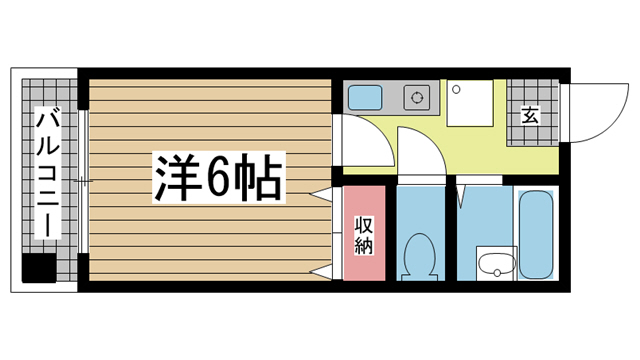 神戸市中央区吾妻通(JR東海道本線(近畿)三ノ宮駅)のマンション賃貸物件 間取画像