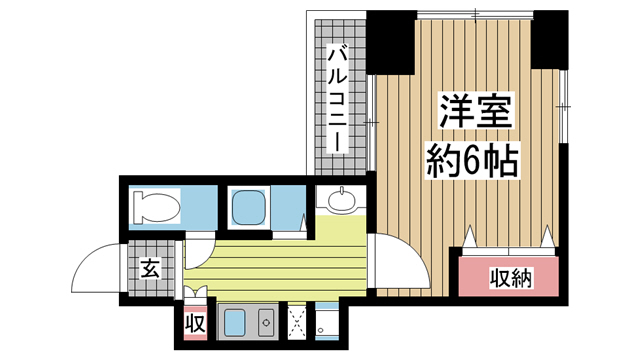 神戸市中央区元町通(JR東海道本線(近畿)神戸駅)のマンション賃貸物件 間取画像