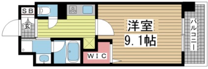神戸市中央区吾妻通(JR東海道本線(近畿)三ノ宮駅)のマンション賃貸物件 間取画像