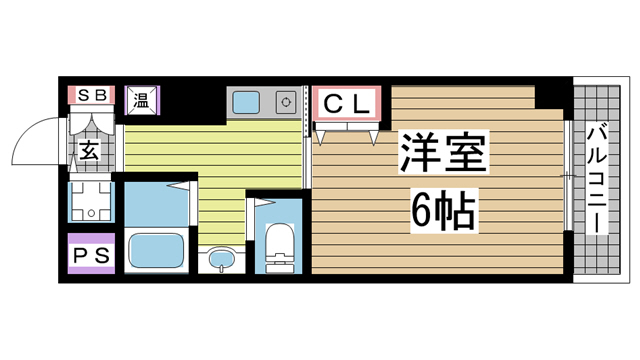神戸市中央区中山手通(JR東海道本線(近畿)元町駅)のマンション賃貸物件 間取画像