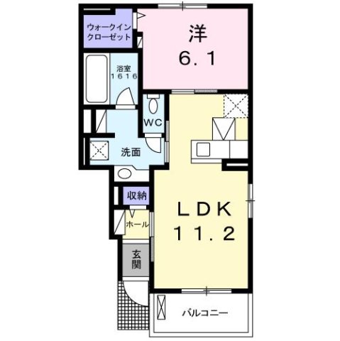 神戸市西区北別府(神戸市営地下鉄線伊川谷駅)のアパート賃貸物件 間取画像