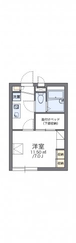 神戸市中央区南本町通(阪神本線春日野道駅)のアパート賃貸物件 間取画像