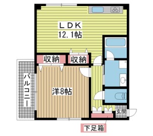 神戸市中央区山本通(JR東海道本線(近畿)三ノ宮駅)のマンション賃貸物件 間取画像