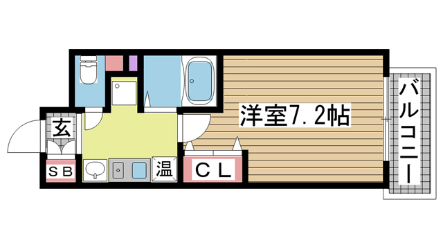 神戸市東灘区甲南町(JR東海道本線(近畿)住吉駅)のマンション賃貸物件 間取画像