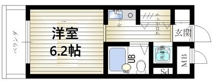 神戸市灘区中原通(JR東海道本線(近畿)摩耶駅)のマンション賃貸物件 間取画像