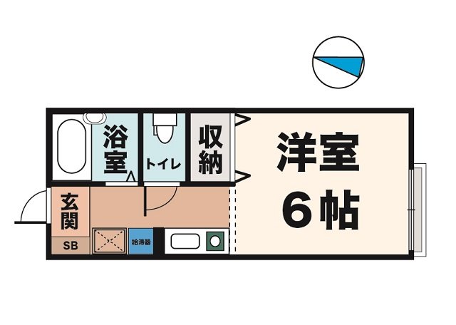 神戸市須磨区多井畑東町(神戸市営地下鉄線名谷駅)のアパート賃貸物件 間取画像
