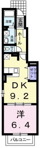 神戸市西区白水(JR山陽本線明石駅)のアパート賃貸物件 間取画像